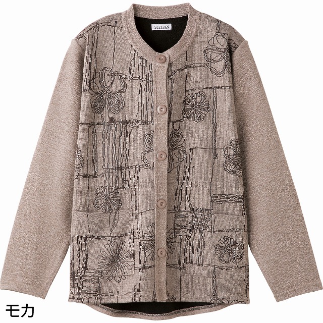 婦人あったからくらく丸首カーディガン Ｍ～Ｌ】 A13-820418 婦人服 レディースファッション,シニアのおしゃれ着 婦人,七福 介護用品 シニアの服  通販